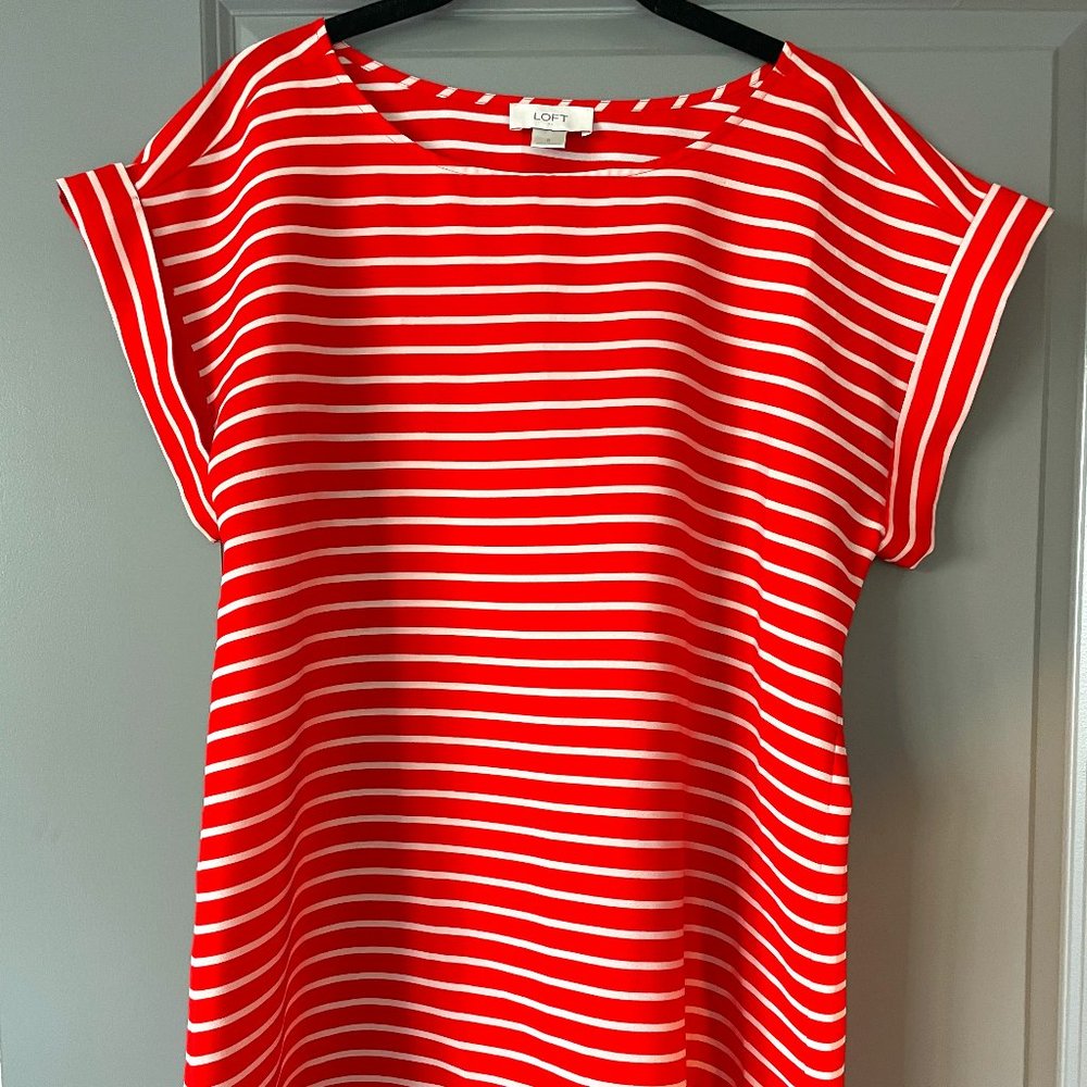 LOFT Striped Blouse